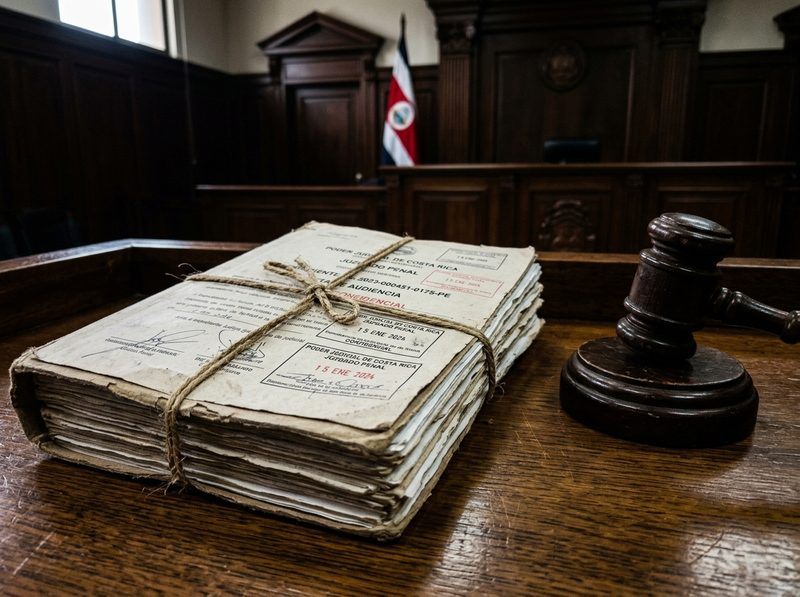 Expediente judicial y litigio procesal en juzgados de Costa Rica